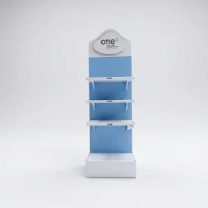 Custom Logo Cardboard Floor Display Stand Corrugated Paper Retail Rack Supermarket FSC Certified OEM ODM Manufacturer