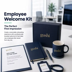 Custom Logo Corporate Business Gift Set Branding Navy Blue Gift Box Gift Bag Notebook Mug Pen Executive Welcome Kit Gift Pack