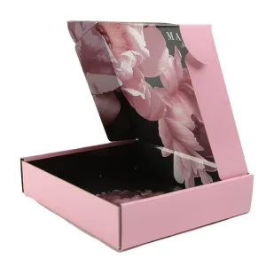 Custom Logo Corrugated Mailer Shipping Box Cardboard Printed Packaging for Clothes Cosmetics Makeup Products