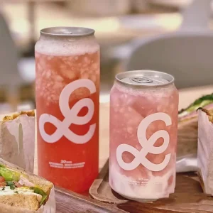 Custom Logo Design Plastic Bottle Can With Easy Open Aluminum Sealing Lid for Juice Soda Smoothie