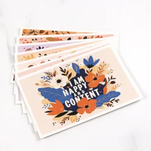 Custom Logo Design Printing Art Paper Both Sides Small Postcard Greeting Thanks Cards Custom Thank You Cards for Business