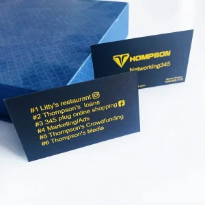 Custom Logo Design Visiting Card Luxury Black Embossed Business Card Printed Gold Foil Stamping Paper Cards for Small Business