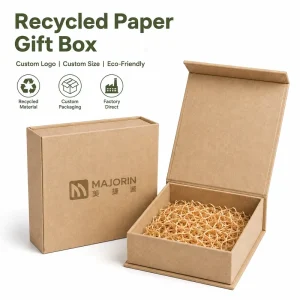 Custom Logo Eco Friendly Kraft Gift Box with Recycled Paper and Magnetic Closure
