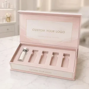 Custom Logo Eco-Friendly Magnetic Closure Matt Lamination Book-Style Flip Top Rigid Paper Box for Cosmetic Perfume