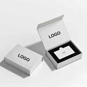 Custom Logo Eco Friendly Rigid Book Shape Black Paperboard Cardboard Packaging for Credit VIP Gift Box for Weddings