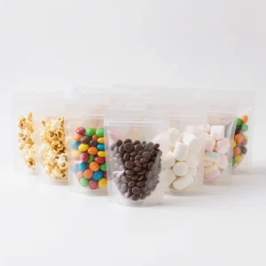 Custom Logo Ecofriendly Custom Printing Recyclable Plastic Ziplock Resealable Stand Up Pouch Packaging for Food