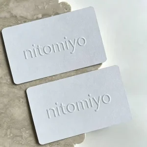 Custom Logo Embossed Business Cards, Multi-Color Matte Finish, Perfect for Branding & Retail