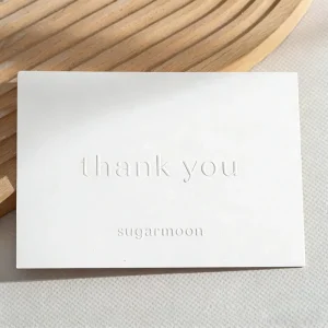 Custom Logo Embossed Greeting Cards Letterpress Printing Art Duplex Board Fast Design Turnaround