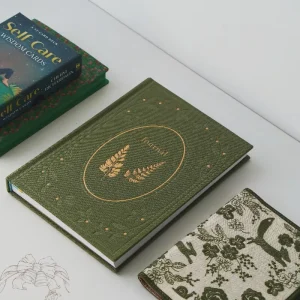 Custom Logo Gold Stamping Linen Cover Mindfulness Self Care Hardcover Daily Planner A5 Journal Notebook