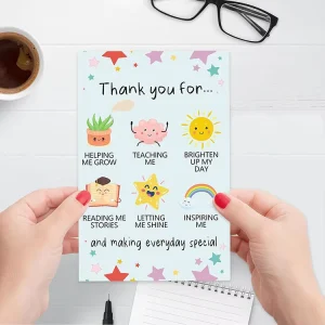 Custom Logo Greeting Card Set for Wedding Birthday Christmas Teacher Day New Year Celebrations Made of Cardboard