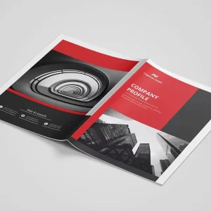 Custom Logo Impressed Brochure Display Stand with Offset Printing Design Unique Folders for Bill Art Paper Type