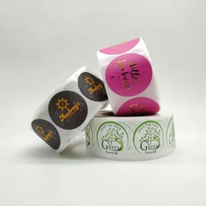 Custom Logo Label Print Product Roll Waterproof Adhesive Paper Sticker Adhesive Label Sticker Packaging Labels Craft