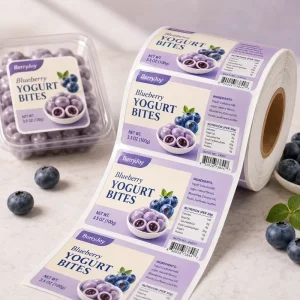 Custom Logo Label Print Product Roll Waterproof PVC Sticker Adhesive Label Sticker Packaging Labels