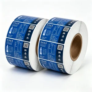 Custom Logo Label Print Product Roll Waterproof Vinyl Sticker Adhesive Label Sticker Packaging Labels Glossy Lamination