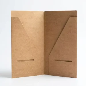 Custom Logo Letter-Size Waterproof Soft-Touch Printed Cardboard Business Document Folder