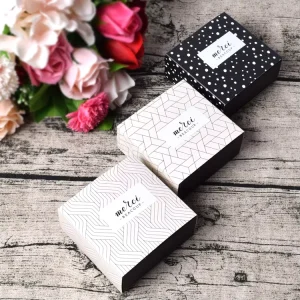 Custom Logo Luxury Chocolate Packaging Box Drawer Style Paper Gift Box for Truffle Candy Personalized Sweets Case with Ribbon