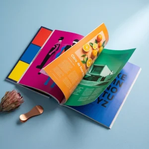 Custom Logo Luxury Full Color Magazine Printing Service Softcover Fashion Catalog Booklet Brochure Printing for Brand Portfolio
