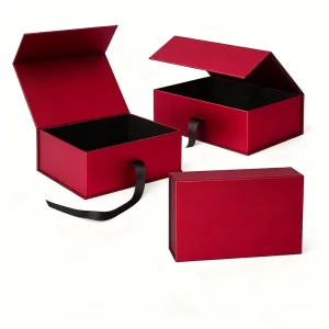 Custom Logo Luxury Hot Stamping Wedding Gift Box With Souvenir Birthday Cosmetics Creative Folding