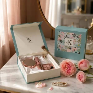 Custom Logo Luxury Magnetic Folding Gift Box for Perfume Cosmetics Four-Color Printing Flip Lid Custom Printed Box