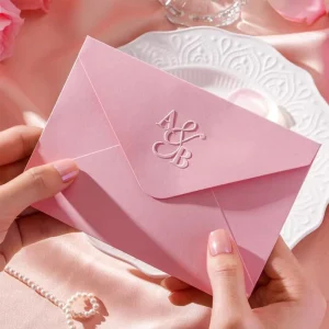 Custom Logo Luxury Textured Envelopes for Corporate Invitations Christmas Cards Hotel Stationery