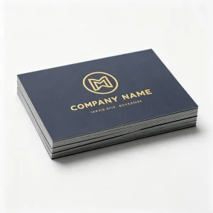 Custom Logo Matte Textured Paper Card Business Card Stationery Card