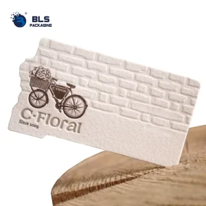 Custom Logo OEM Factory Direct Embossed Brick Wall Florist Business Cards For Vintage Natural Flower Shop Branding