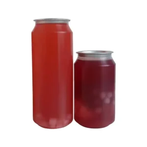 Custom Logo PET 300ml/500ml/650ml Clear Plastic Cans Pull-Ring Beverage Can for Soda Juice Water Cream Packaging