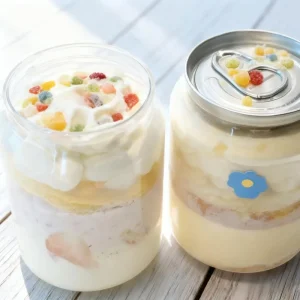 Custom Logo Plastic Cans Clear Pull Ring PET Bottles Cake Dessert Soda Bubble Tea PET Can With Aluminum Lid