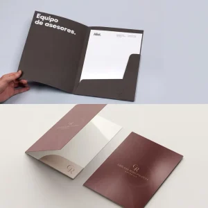 Custom Logo Printed A4 Presentation Folder Pocket Matte Document OEM Printing Service