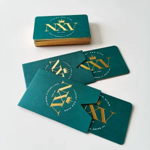 Custom Logo Printed Design Business Cards with Sleeves for Small Businesses Low MOQ Offset Paper Embossed Printing