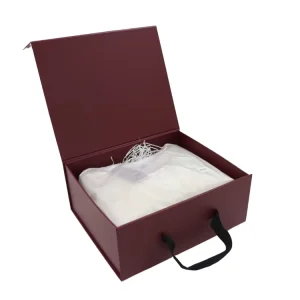 Custom Logo Printed Kraft Paper Packbag Embossed Folding Gift Box for Cosmetics with Decoration
