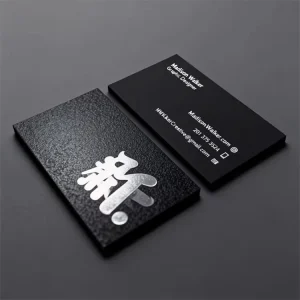 Custom Logo Printed Luxury Full Color Kraft Paper Business Cards & Postcard Thank You Cards Offset Printing Varnished Finish