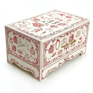 Custom Logo Printed Rigid Drawer-Style Cardboard Gift Box with Handle for Jewelry and Cosmetics
