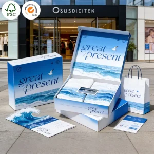 Custom Logo Printed Waterproof Eco-Friendly Corrugated Packaging Folders for E-Commerce Shipping