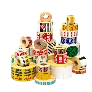 Custom Logo Printed Waterproof Vinyl Roll Labels for Packaging