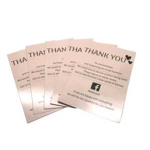 Custom Logo Printed Wedding Greeting Card Notes, Kraft Paper and Cardboard, Blank Design, Thank You Gifts