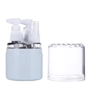 Custom Logo Printing 50ml Portable Perfume Refill Kit 3 Piece Set Travel Bottles Nano Mist Sprayer Protective Lid