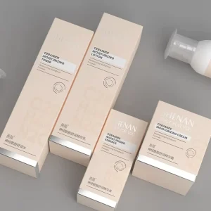 Custom Logo Printing Eco Friendly Double Side Perfume Card Box Cosmetic Bottle Serum Gift Packaging