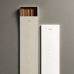 Custom Logo Printing Paper Incense Packaging Box Blank Empty Kraft Incense Sticks Packaging Gift Box