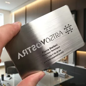 Custom Logo Promotion Advertising Engraved Stainless Steel Metal Business Cards Membership Card Mini Tag Payment NFC
