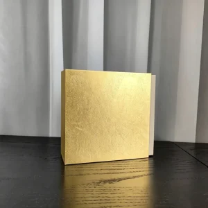 Custom Logo Rigid Drawer Box for Cosmetic and Jewelry Packaging with Gold Foil Stamping