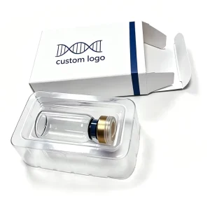 Custom Logo Snap Lock Closure Self Erecting Box With Tray For 10ml Cosmetic Vial Storage Label Printing Packaging Box
