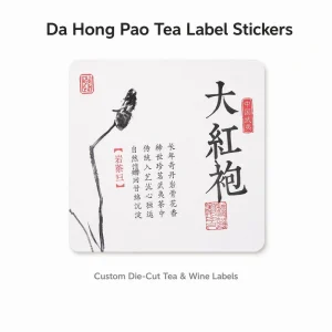 Custom Logo Specialty Paper Die-Cut Labels, Uncoated Matte Textured Self-Adhesive for Product Packaging