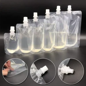 Custom Logo Stand Up Suction Nozzle Spout Bag Packaging Grade Material for Various Goods Including Laundry Detergent Jelly