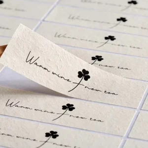 Custom Logo Stickers Art Paper Material Digital Printing Brand Gift Packaging Labels Exclusive for Brand Promotion