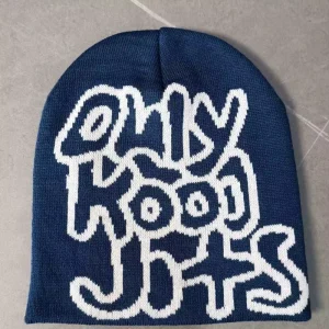 Custom Logo Unisex Casual Y2K Winter Beanie Jacquard Embroidery Image Style Common 100% Acrylic Character Knit Beanie