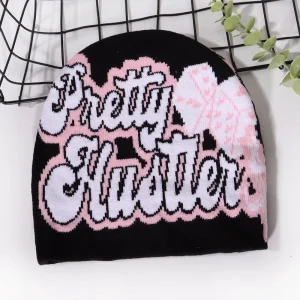 Custom Logo Unisex Casual Y2K Winter Hats Jacquard 3D Embroidery Digital Printing 100% Acrylic Character Knit Beanies