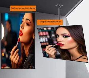 Custom Logo Wall Mount LCD Digital Signage Display for Restaurants Shopping Malls Retail Stores
