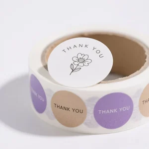 Custom Logo Waterproof Adhesive Roll Labels for Grocery Product Packaging