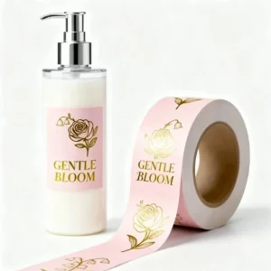 Custom Logo Waterproof White Bottle Label Printing Manufacturer Skin Care Private Label Stickers
